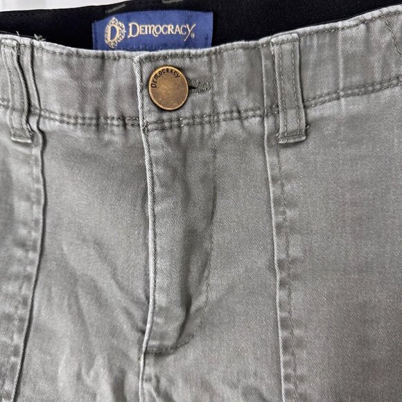 Democracy AbSolution Khaki Green Jeans Cropped Size 6 - Picture 4 of 13